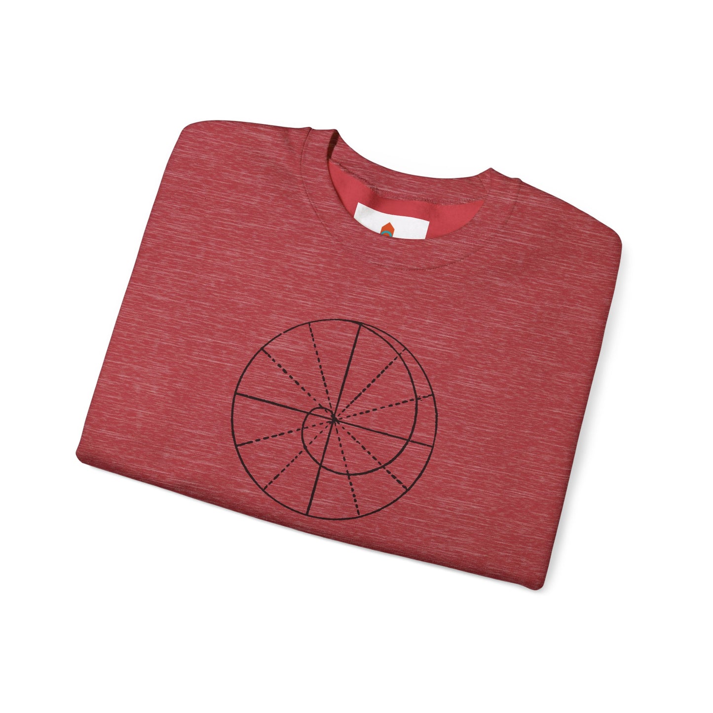 Spiral of Life in Circle Drawing Sweatshirt