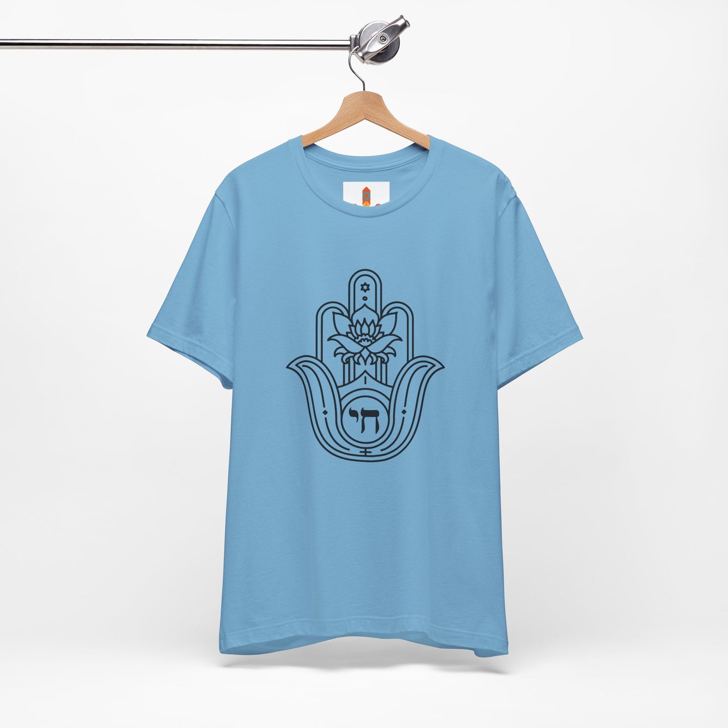 Hamsa Hand with Lotus Design T-shirt