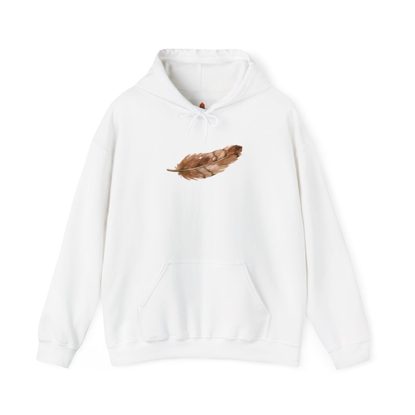 Brown Feather Hoodie