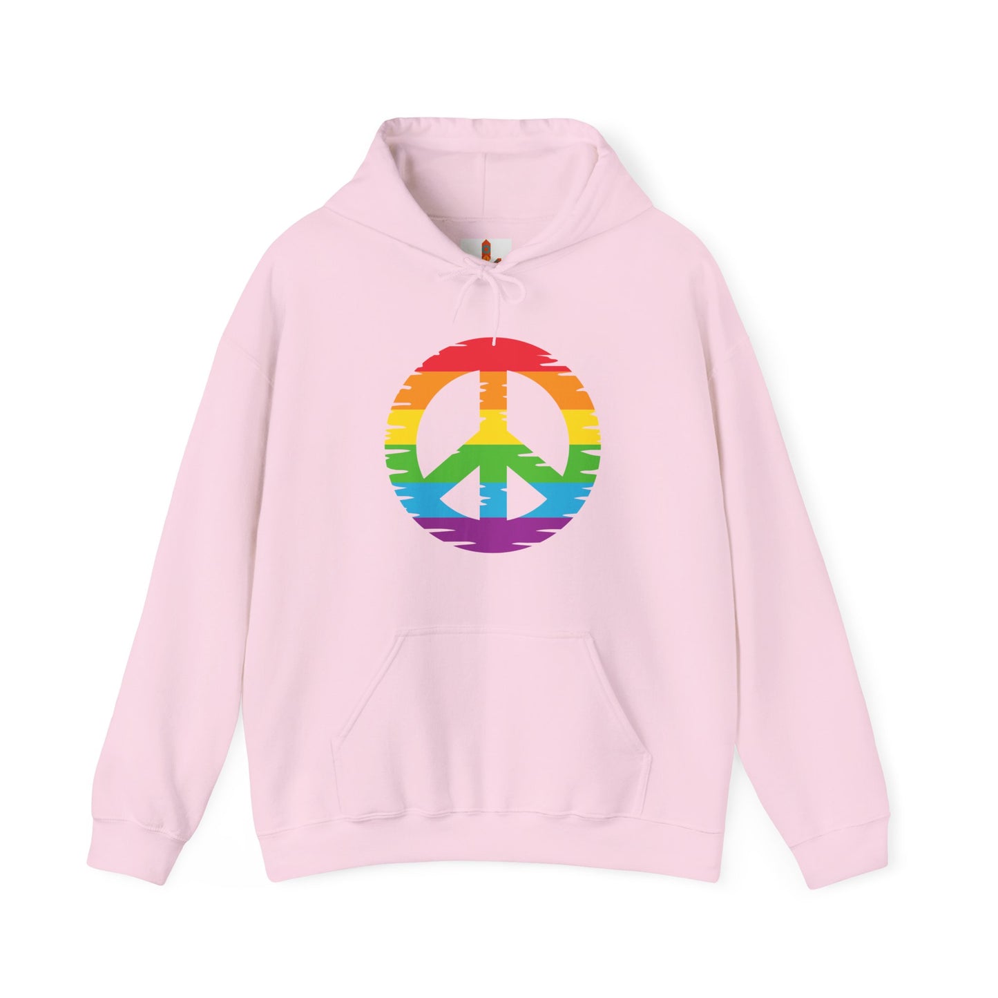 Rainbow Peace Sign Hoodie