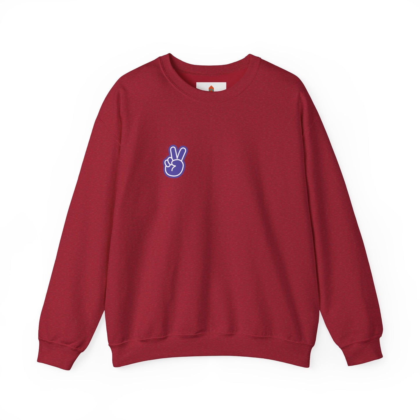 Purple Peace Hand Sign Sweatshirt