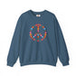 Peace Sign made of Flowers Sweatshirt