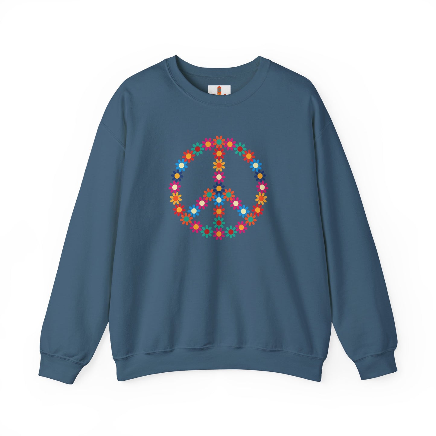 Peace Sign made of Flowers Sweatshirt