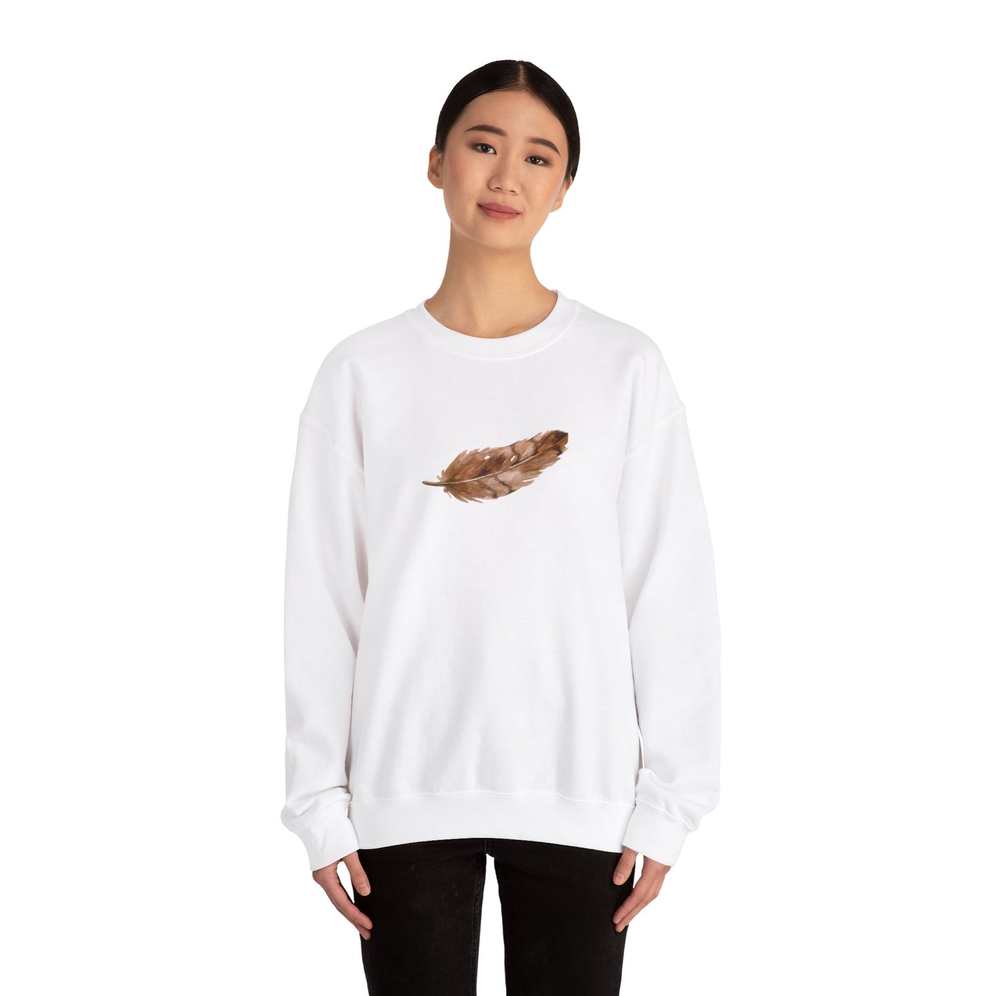 Brown Feather Sweatshirt