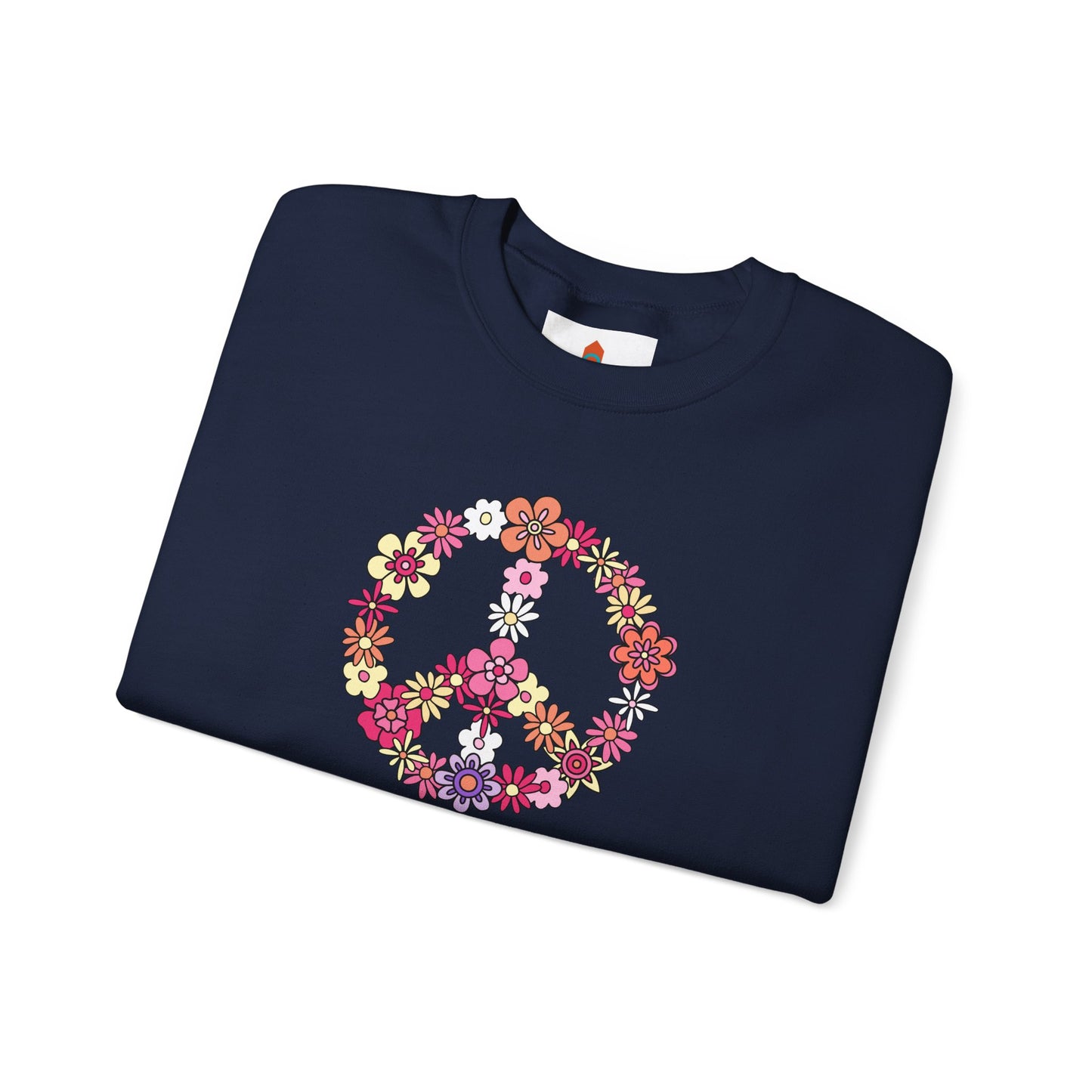 Peace Sign made from Flowers Sweatshirt