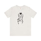 Peace Hand Sign with Heart T-shirt