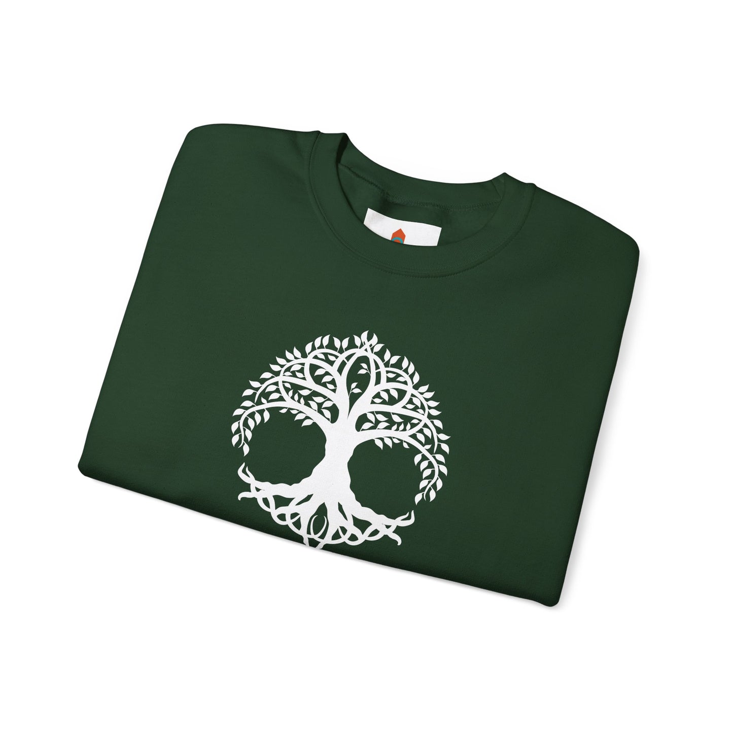 White Celtic Tree of Life Design Sweatshirt