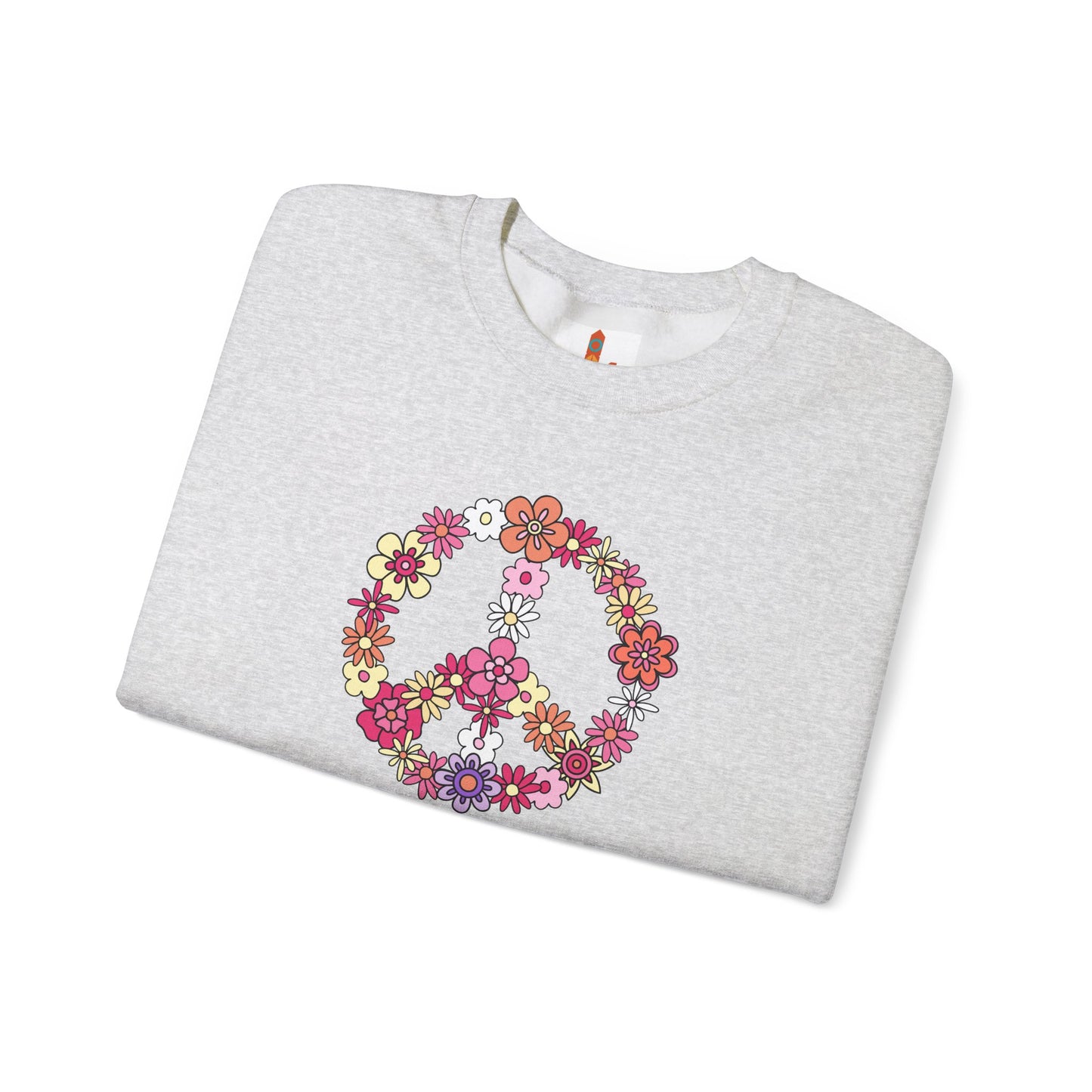 Peace Sign made from Flowers Sweatshirt