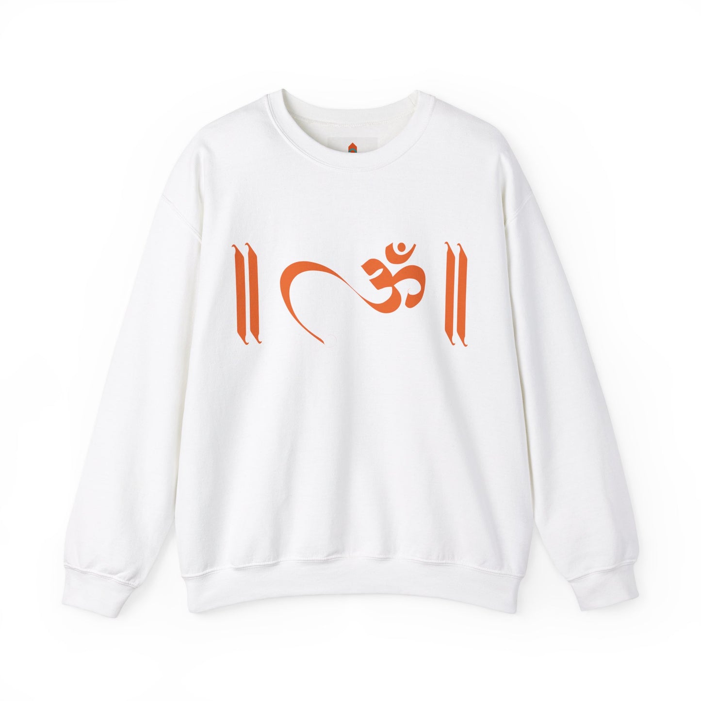 Om Written in Orange Sweatshirt