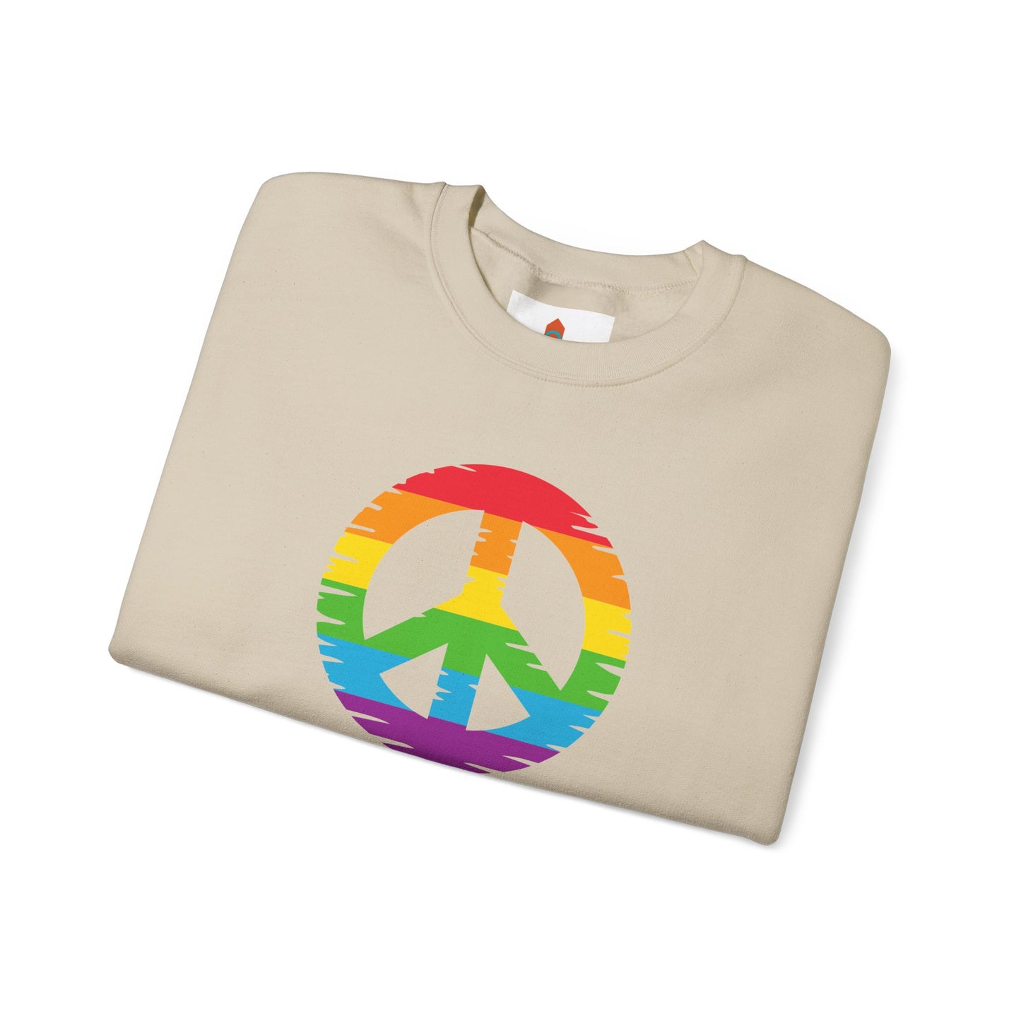 Rainbow Peace Sign Sweatshirt