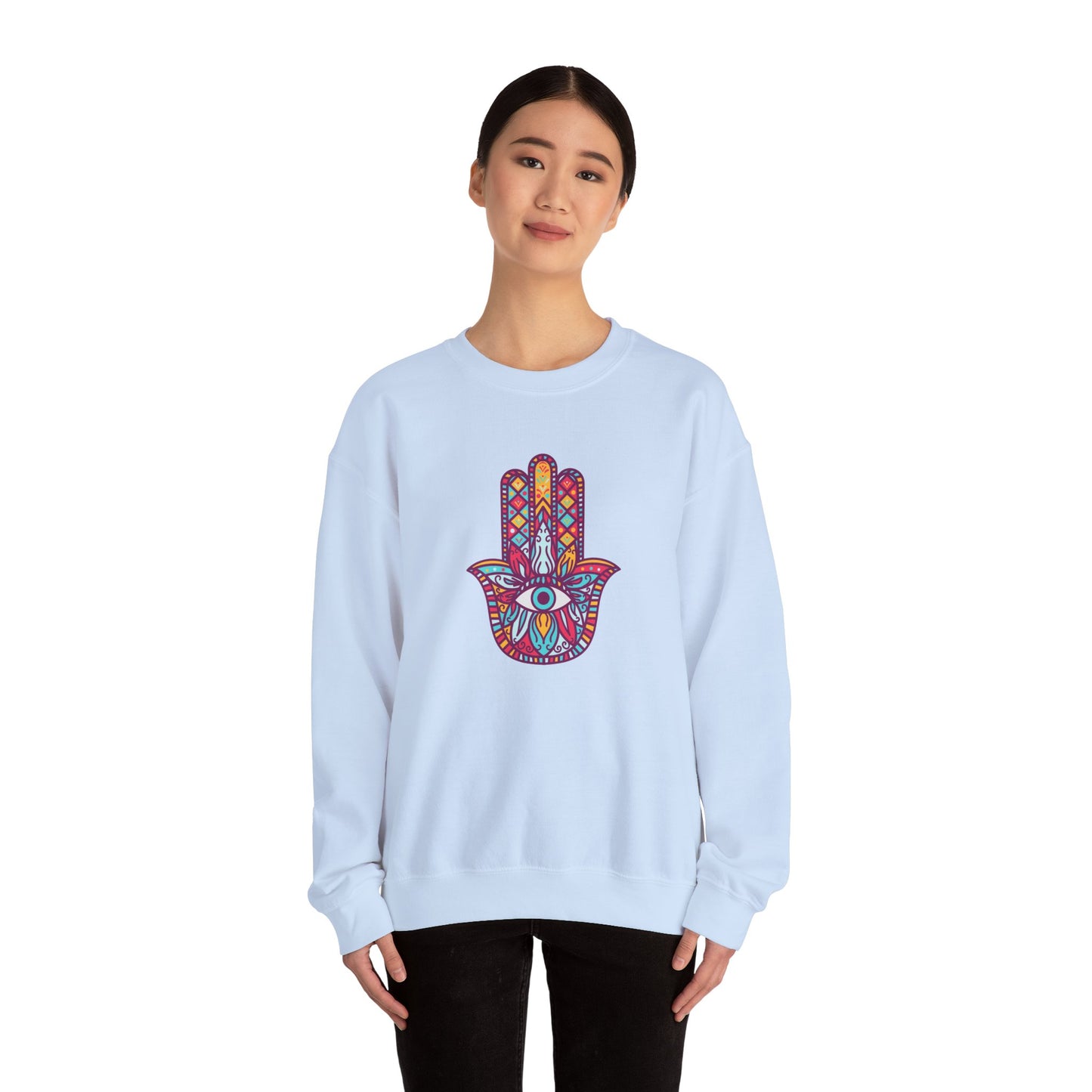 Colorful Fatima Hamsa Hand Sweatshirt