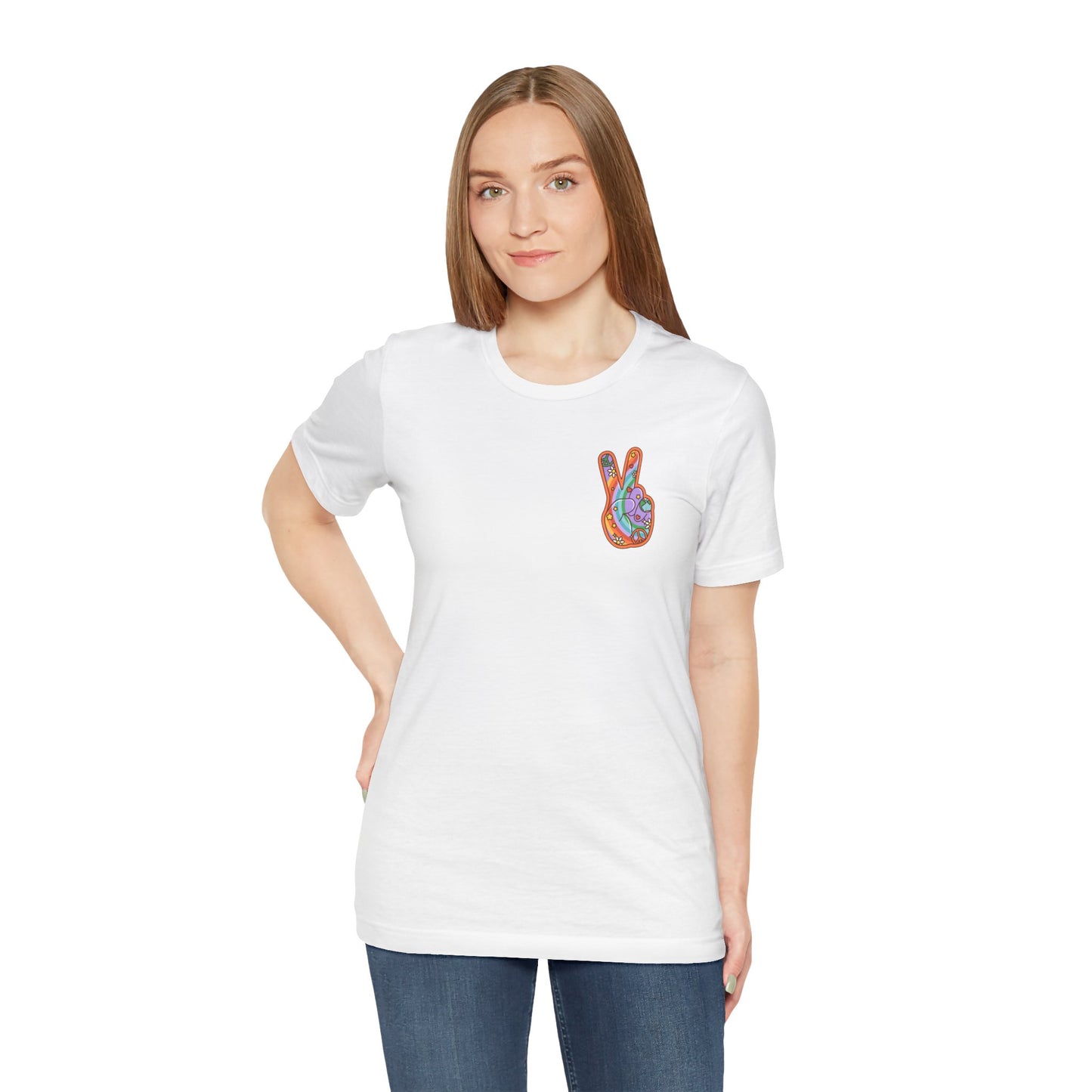 Hippie Peace Hand Sign T-shirt