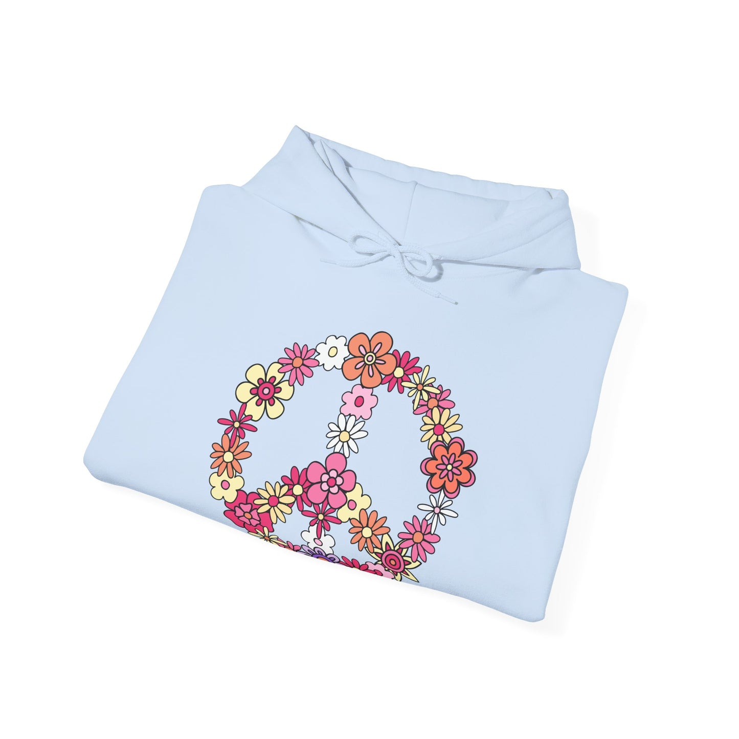 Peace Sign made from Flowers Hoodie