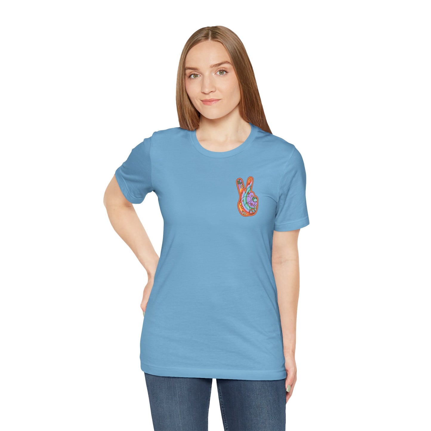 Hippie Peace Hand Sign T-shirt