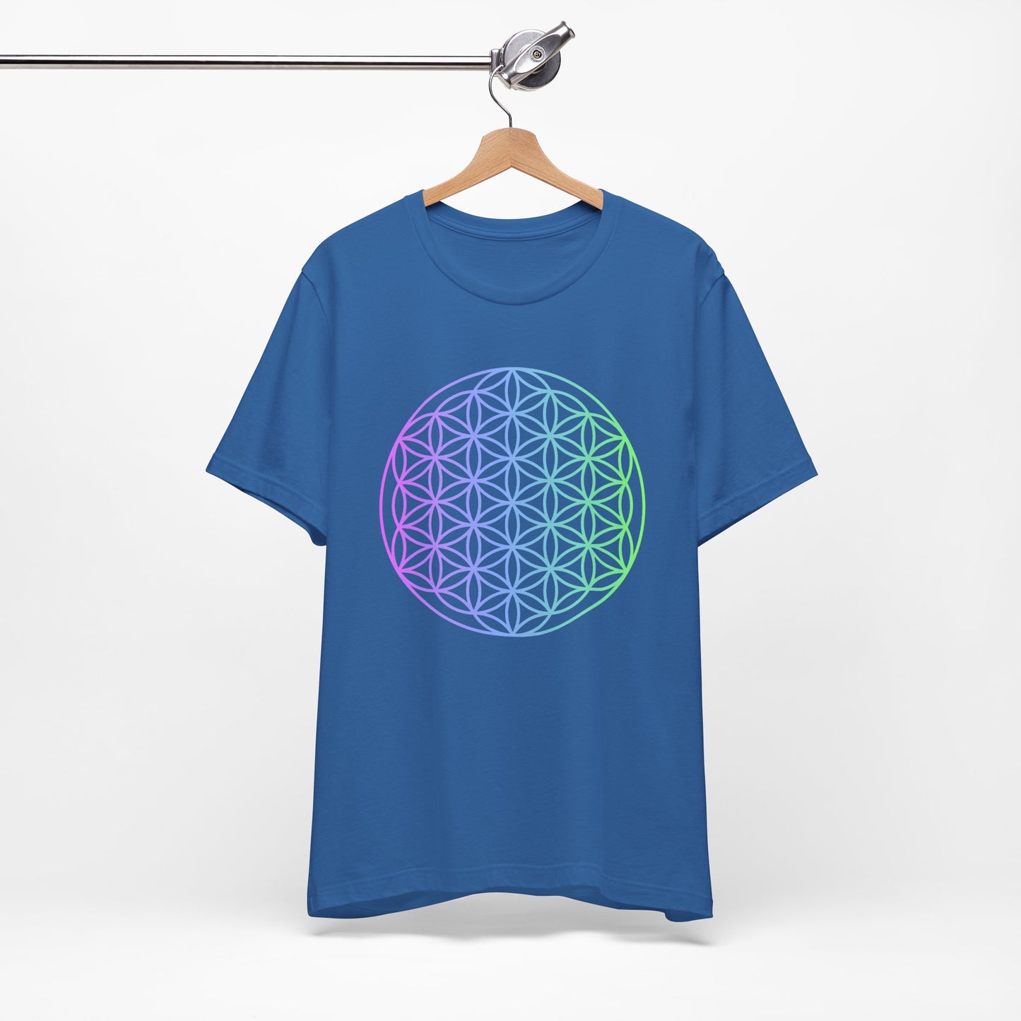 Blue and Green Flower of Life T-shirt (NEW)