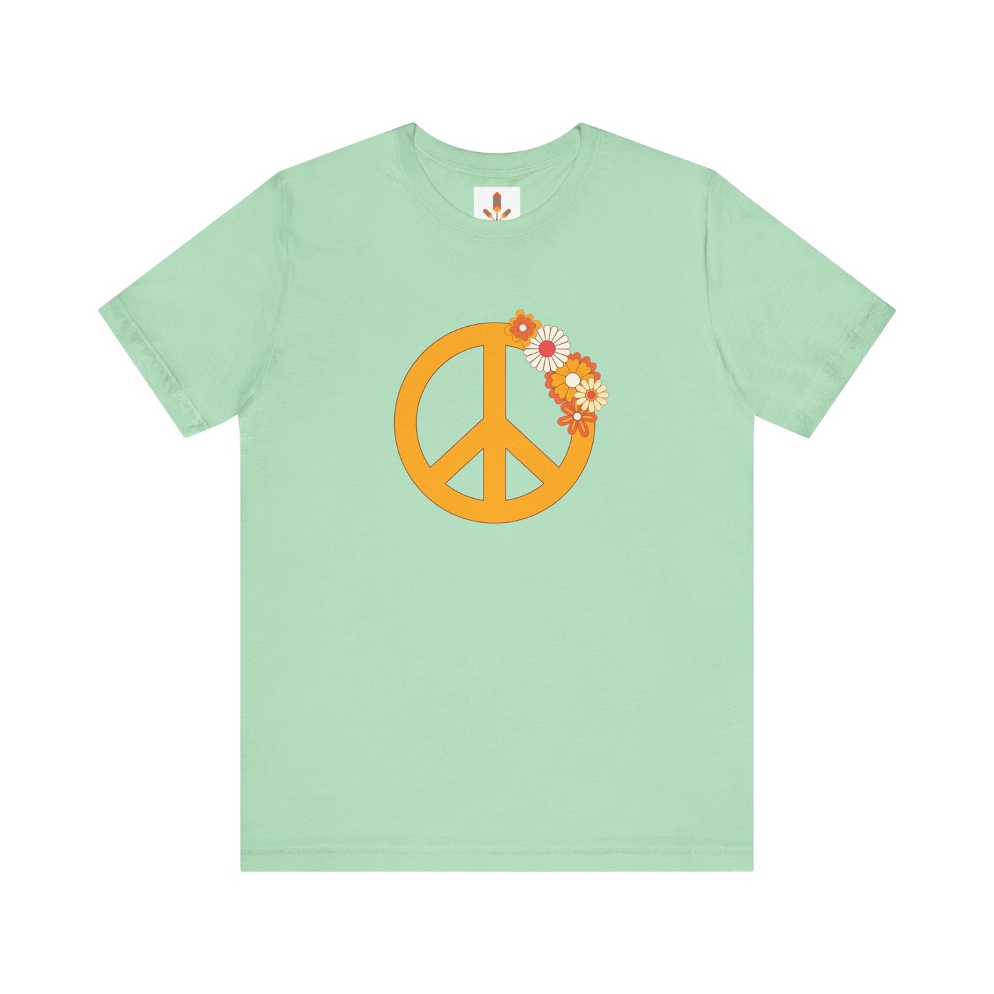 Peace Sign with Flowers T-shirt