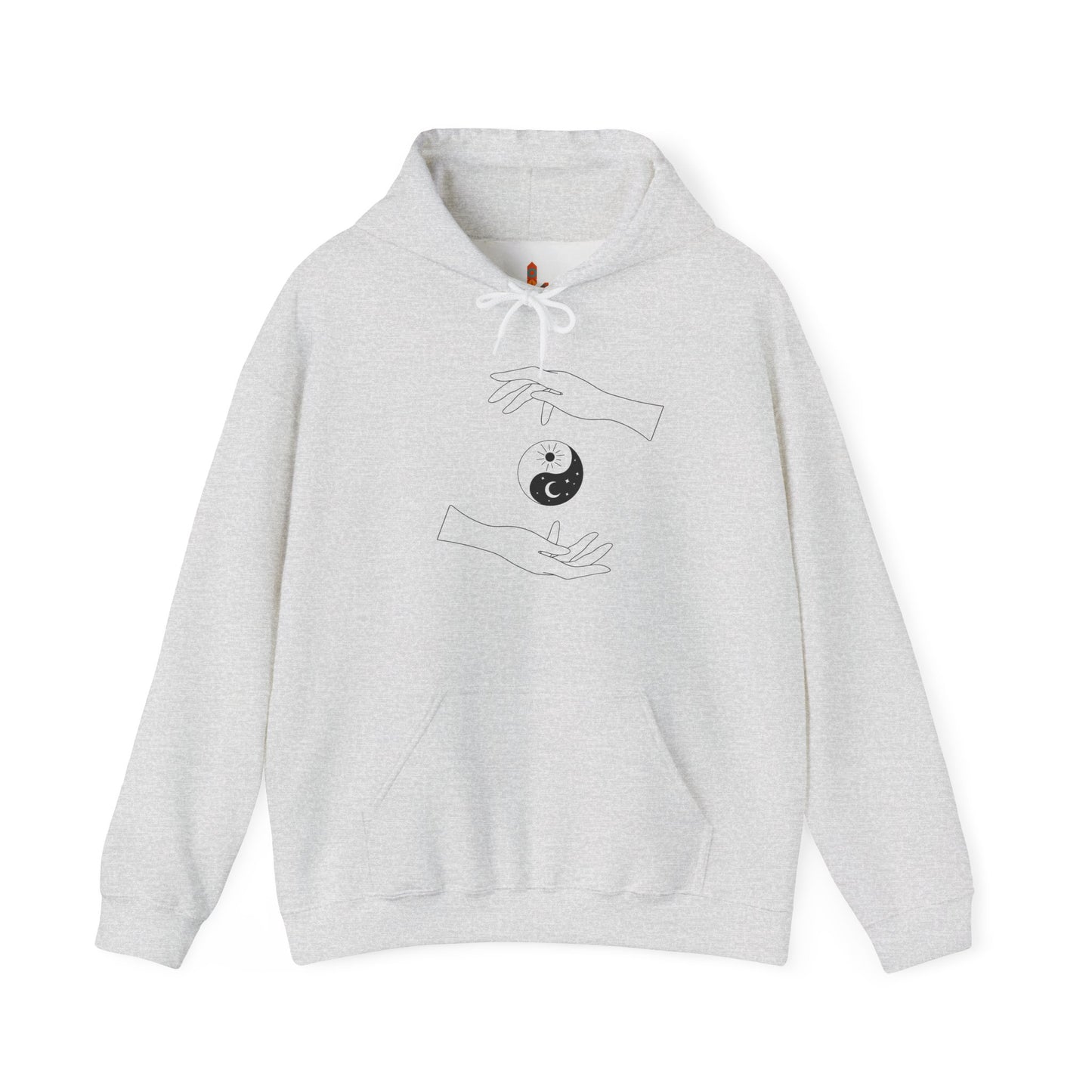 Yin Yang with Two Hands Hoodie