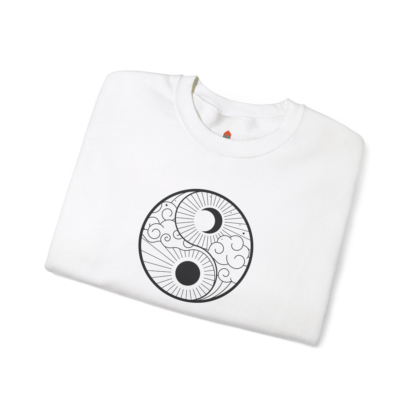 Yin Yang Sun and Moon Design Sweatshirt