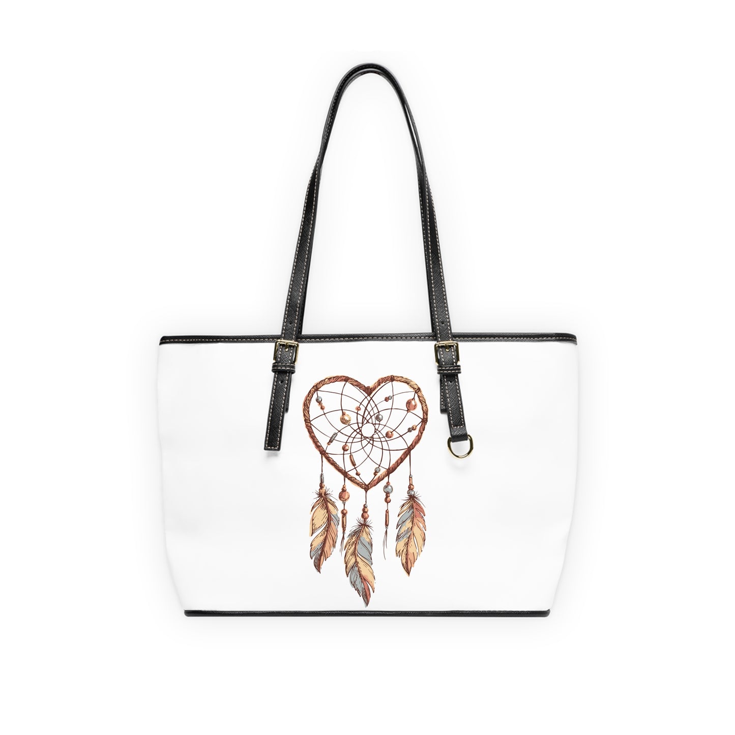 Heart Dream Catcher Leather Shoulder Bag