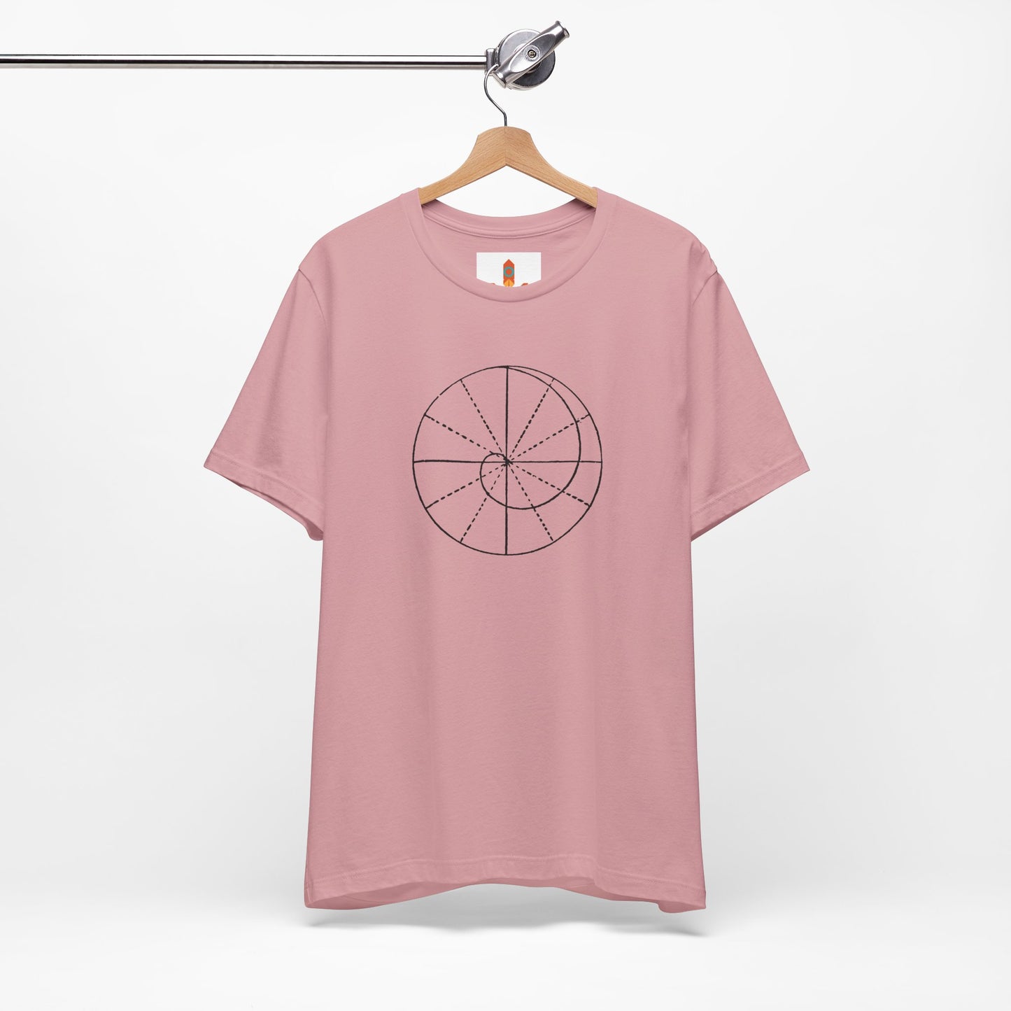 Spiral of Life in Circle Drawing T-shirt