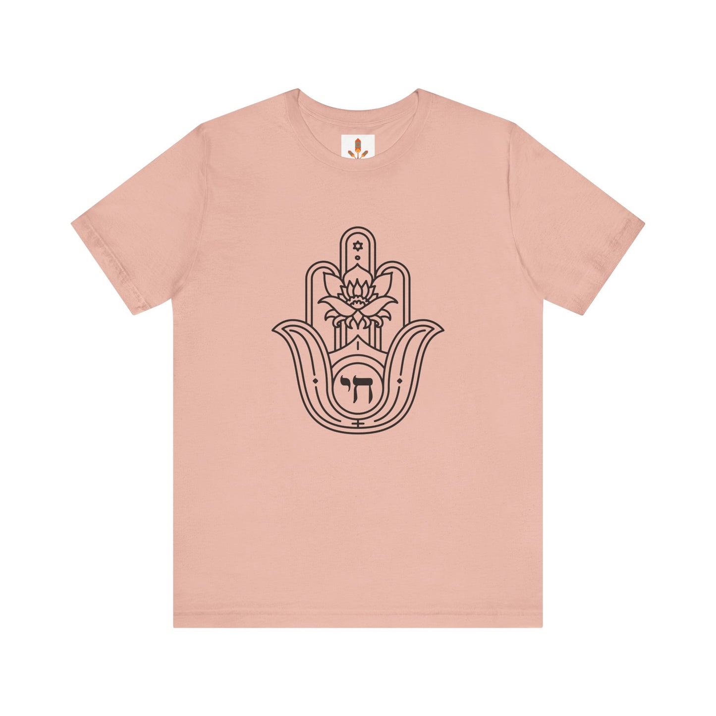 Hamsa Hand with Lotus Design T-shirt