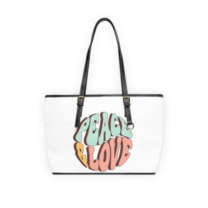 Peace and Love Leather Shoulder Bag
