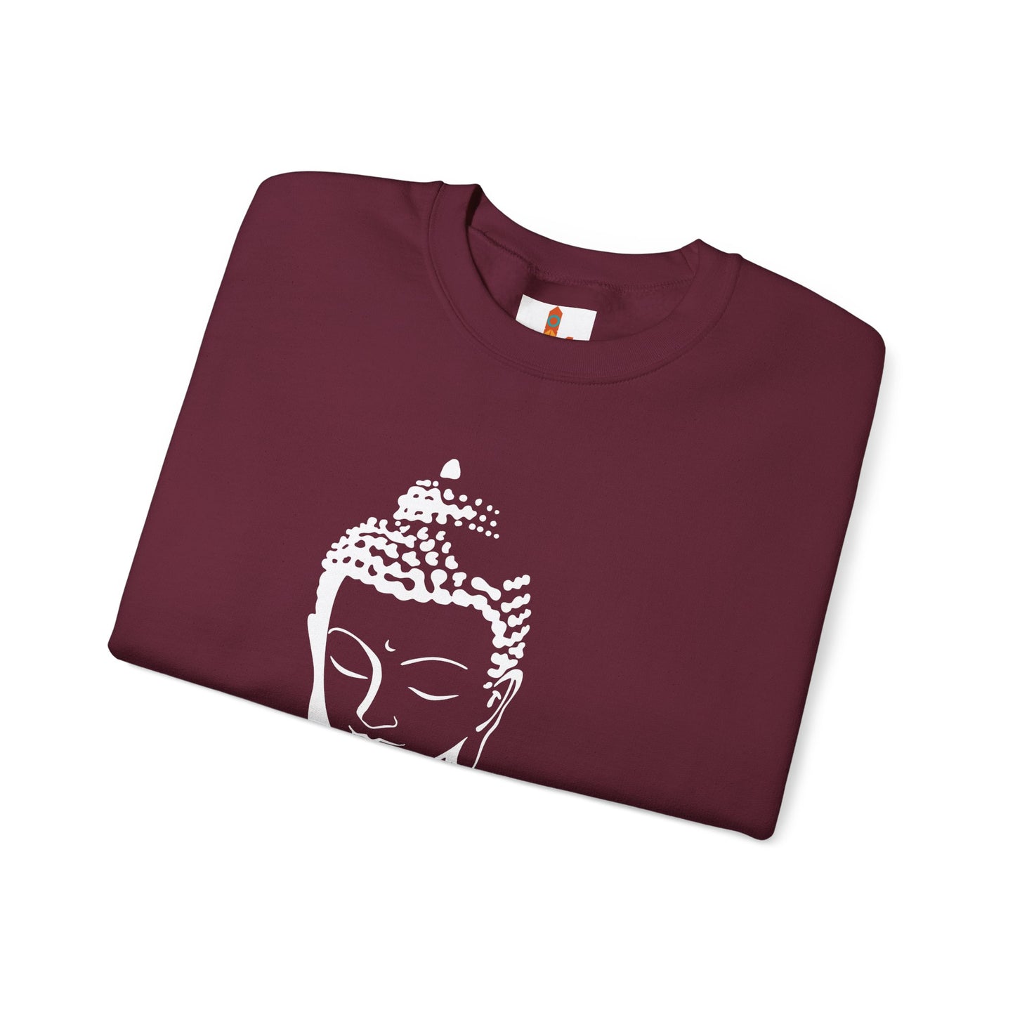 White Buddha Design Sweatshirt
