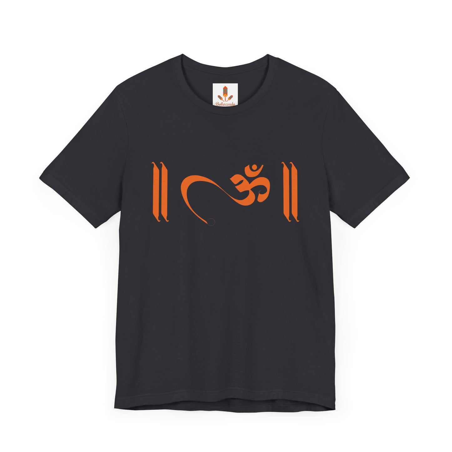 Om Written in Orange T-shirt