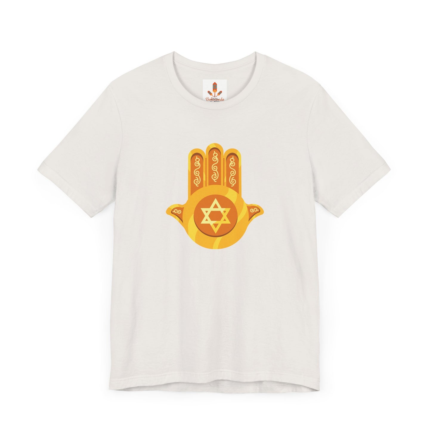 Golden Hamsa Hand with Star of David T-shirt