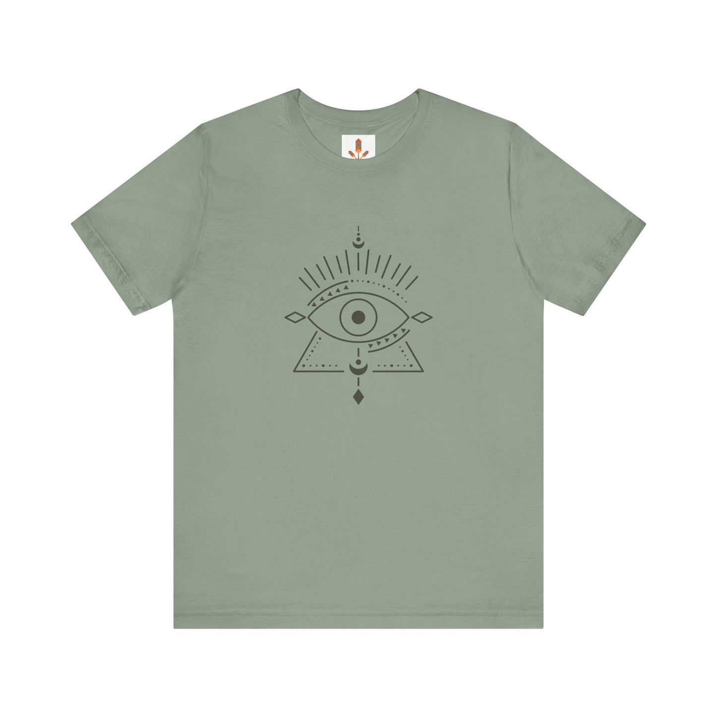 Pyramid and Evil Eye Design T-shirt