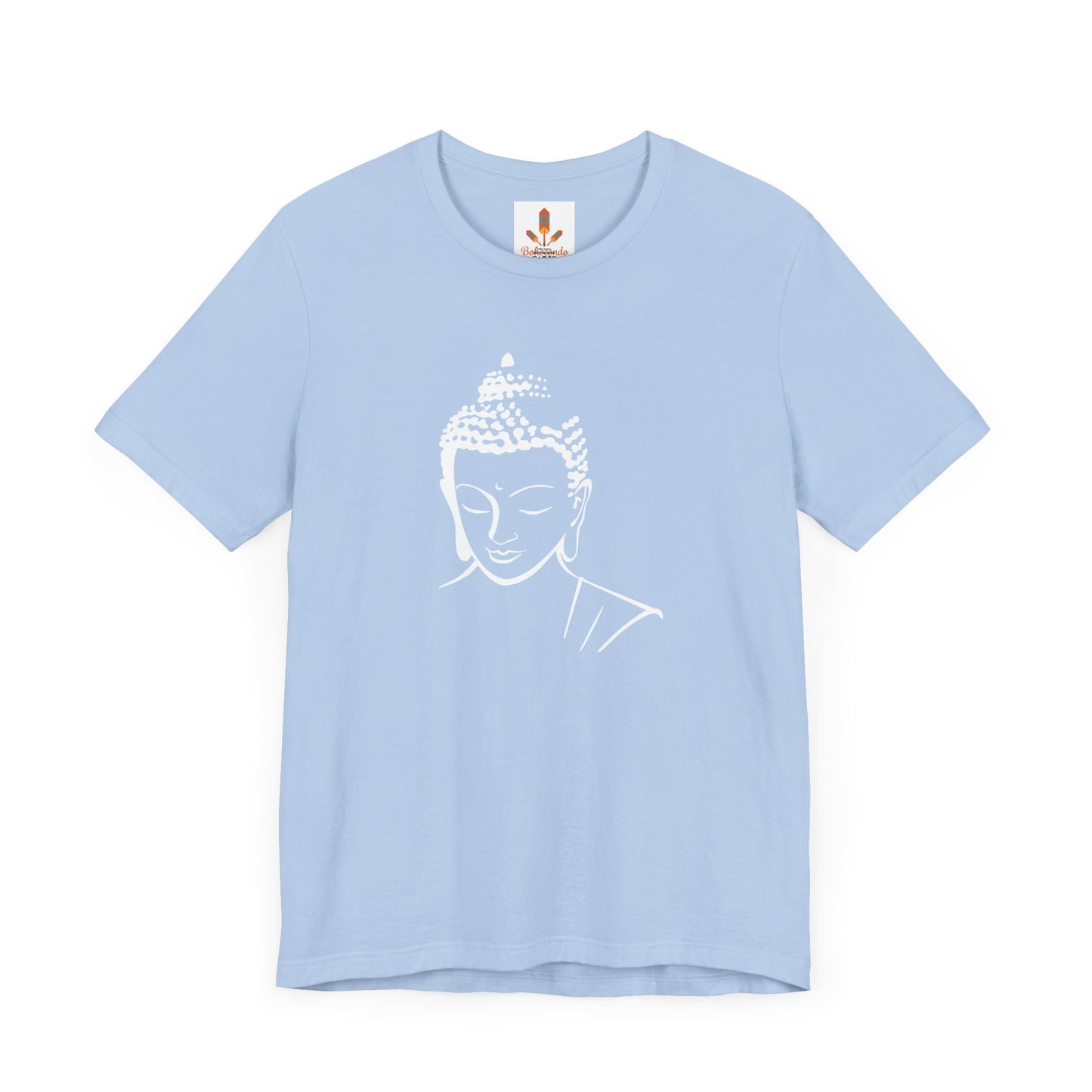 White Buddha Design T-shirt