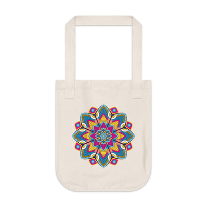 Colorful Mandala Organic Canvas Tote Bag