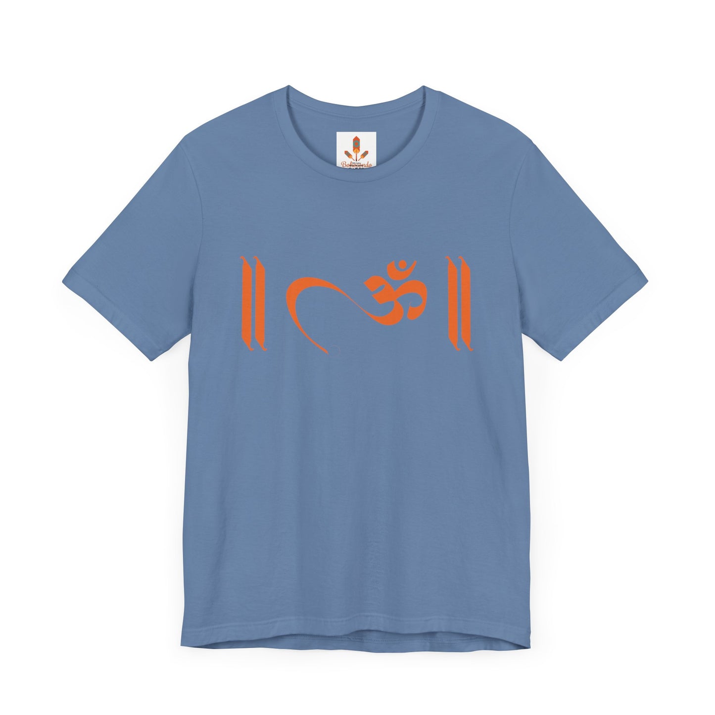 Om Written in Orange T-shirt