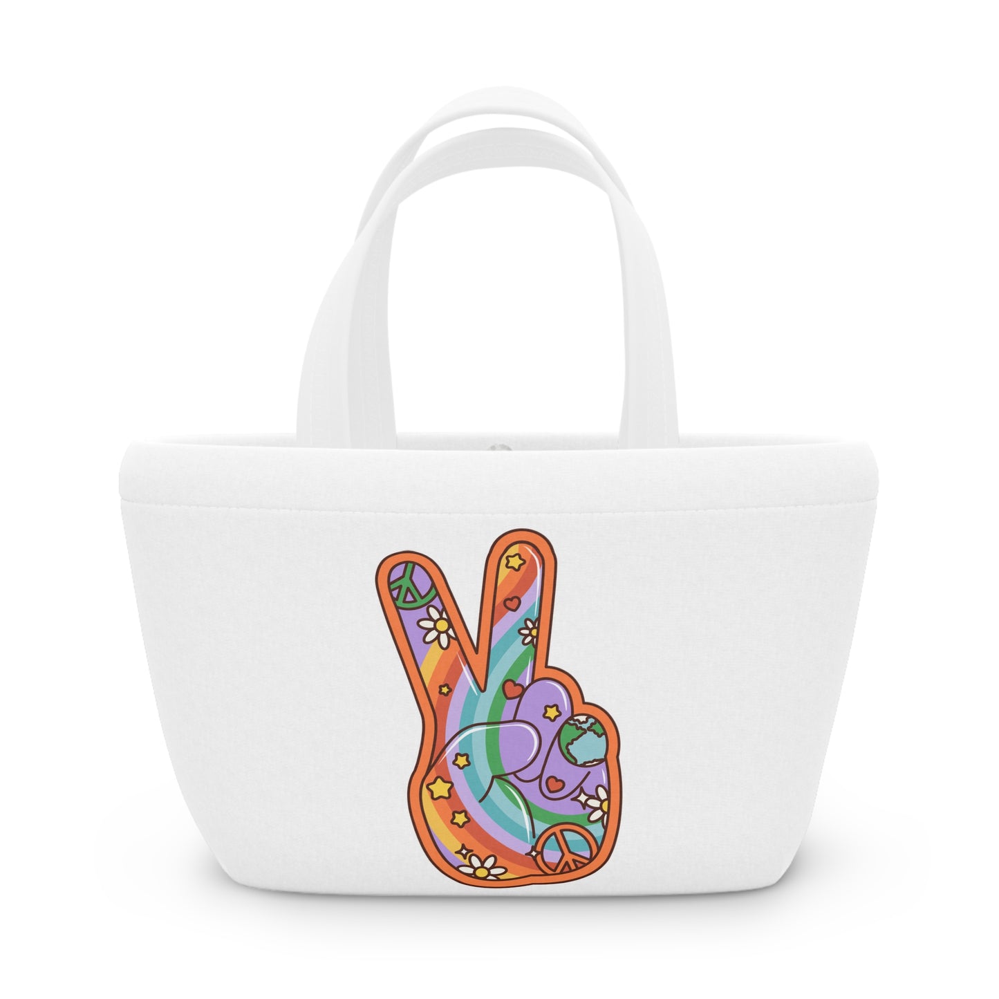 Hippie Peace Hand Sign Bag