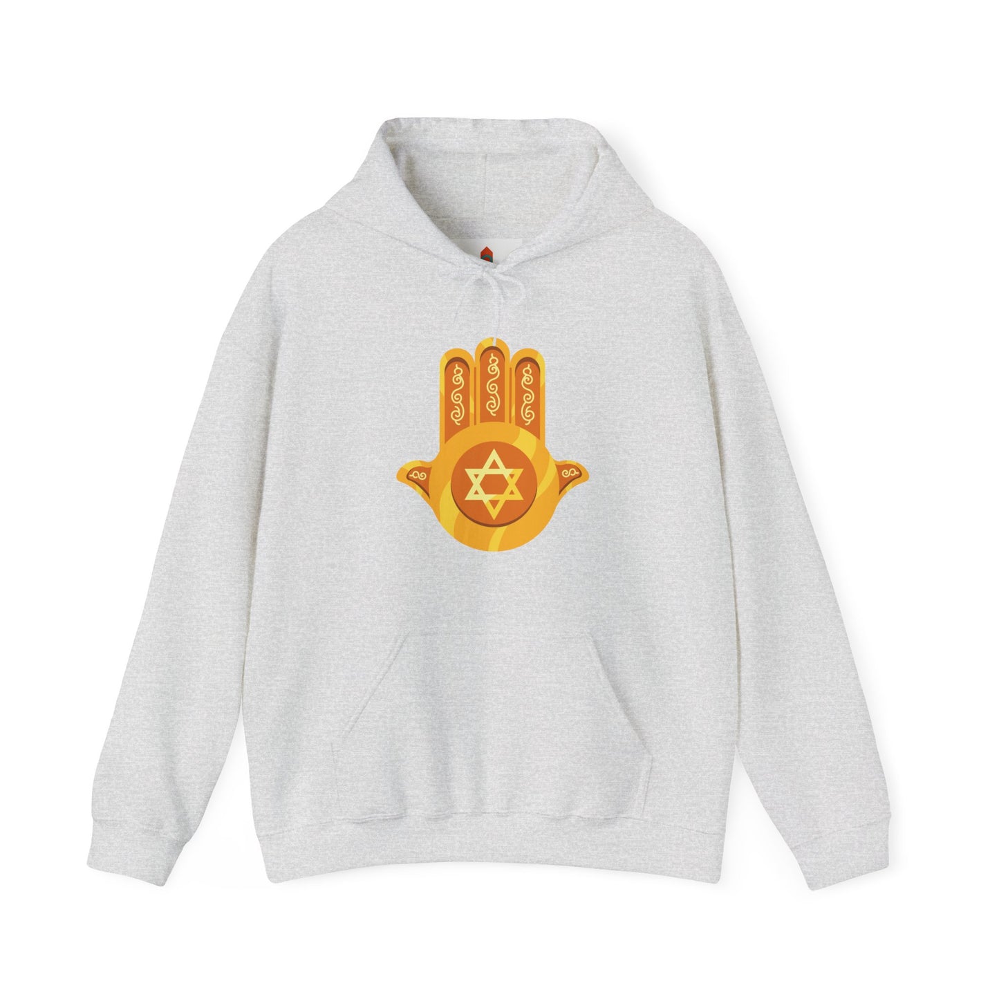 Golden Hamsa Hand with Star of David Hoodie