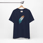 Blue and White Feather T-shirt