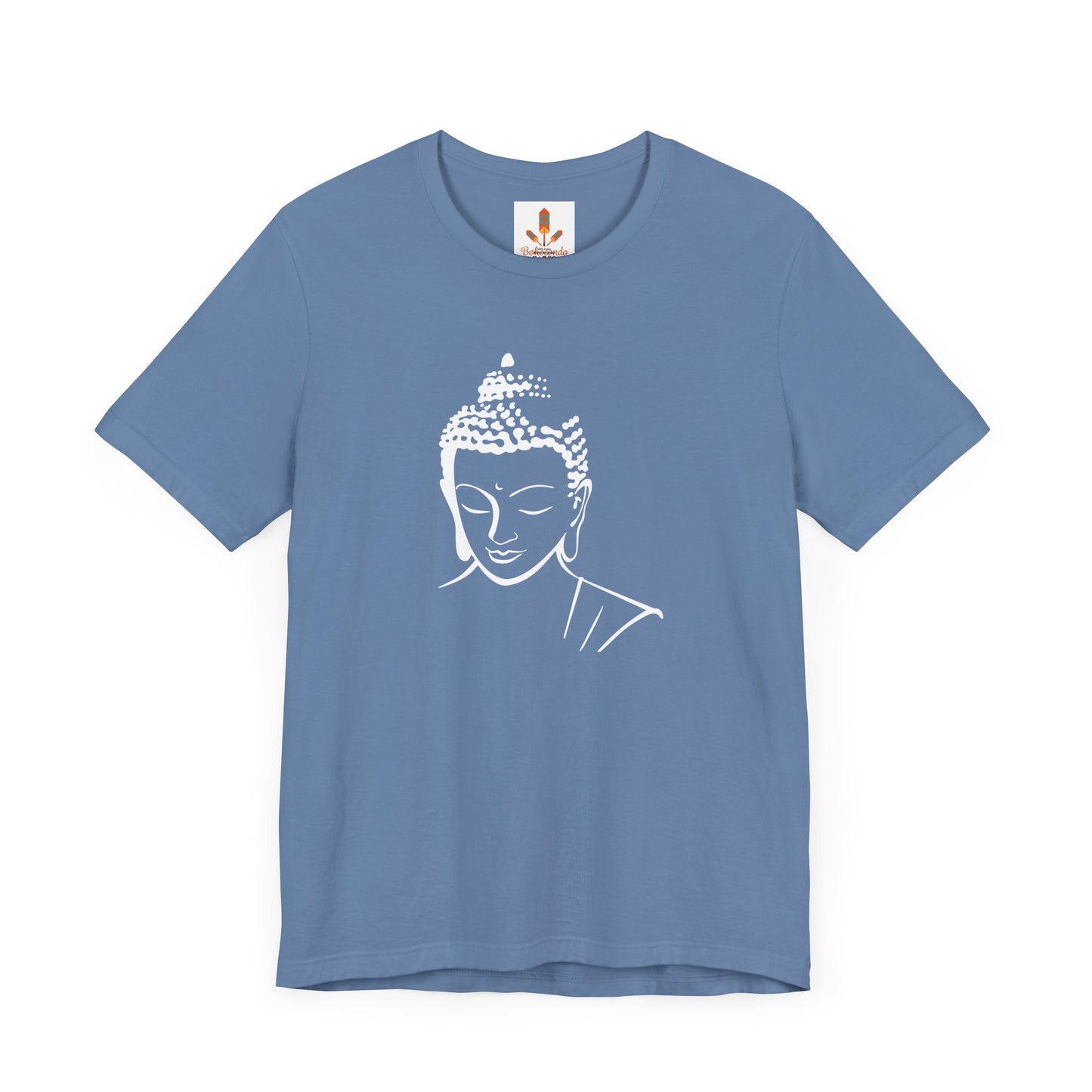 White Buddha Design T-shirt