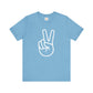 White Simple Peace Hand Sign T-shirt