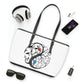 Tree of Life Yin Yang Leather Shoulder Bag