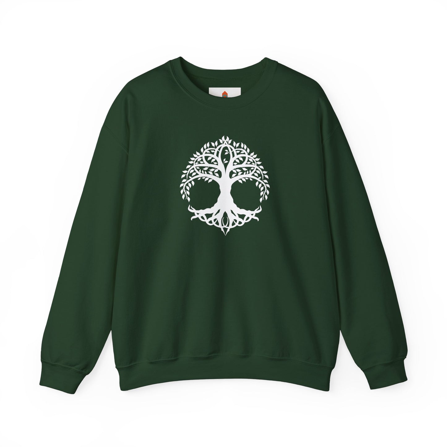 White Celtic Tree of Life Design Sweatshirt