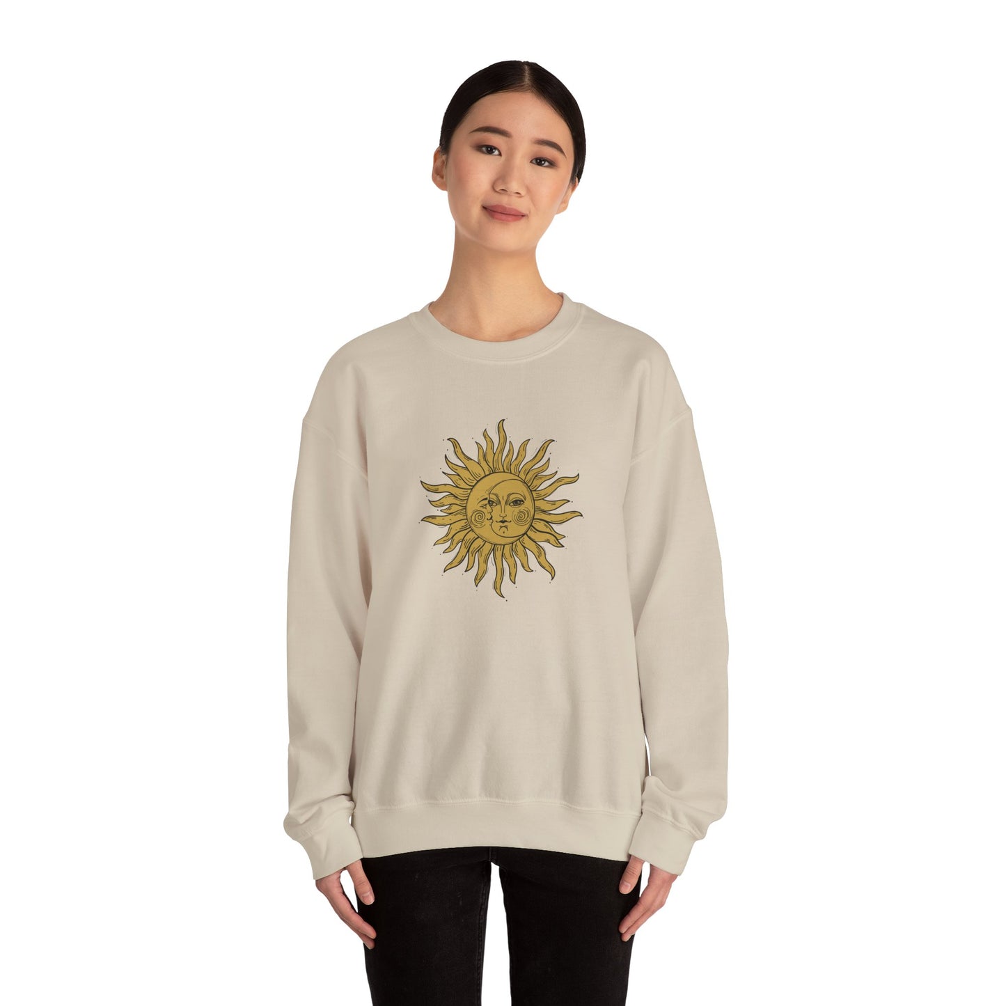 Sun and Moon Design Sweatshirt