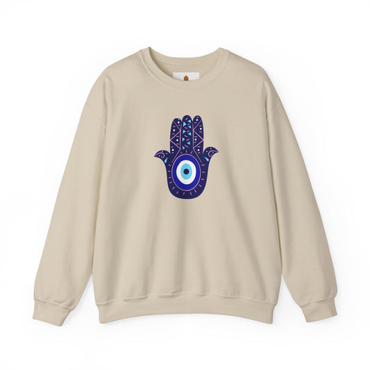 Blue Hamsa Hand Sweatshirt