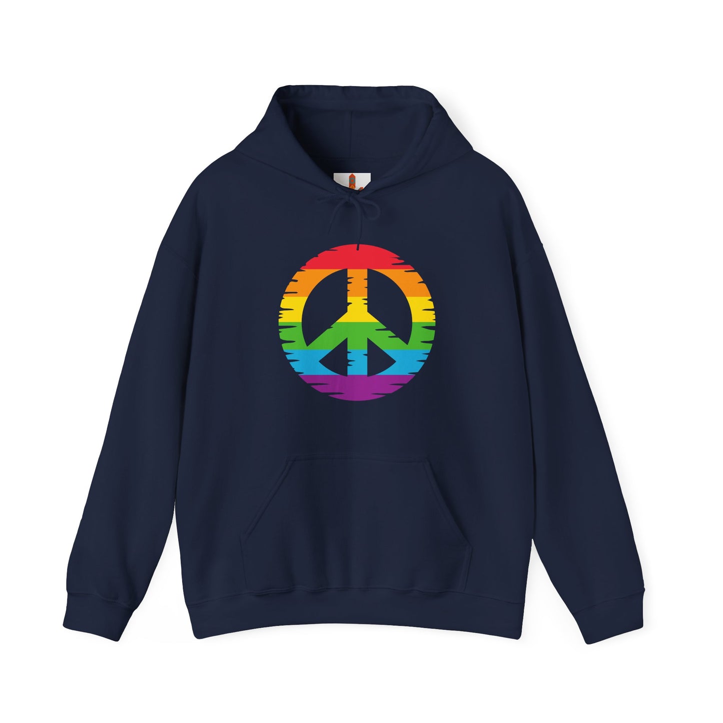 Rainbow Peace Sign Hoodie