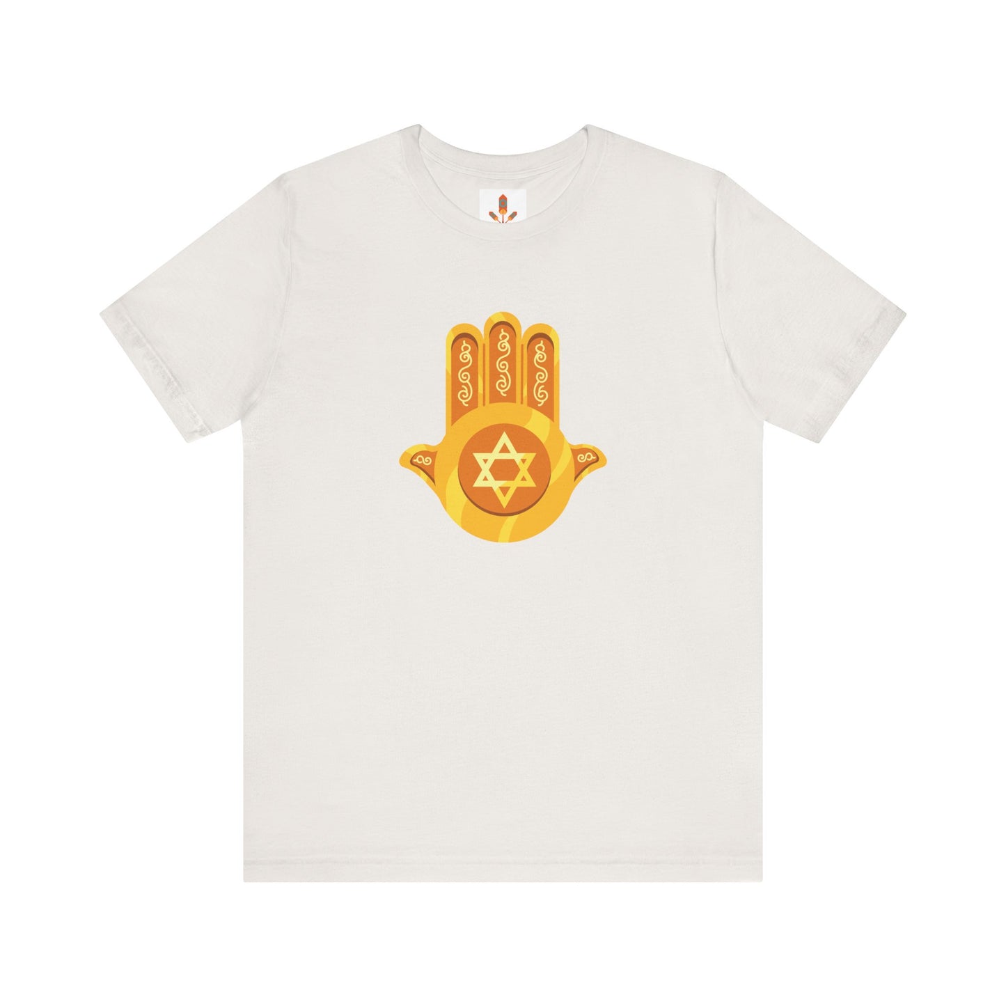 Golden Hamsa Hand with Star of David T-shirt