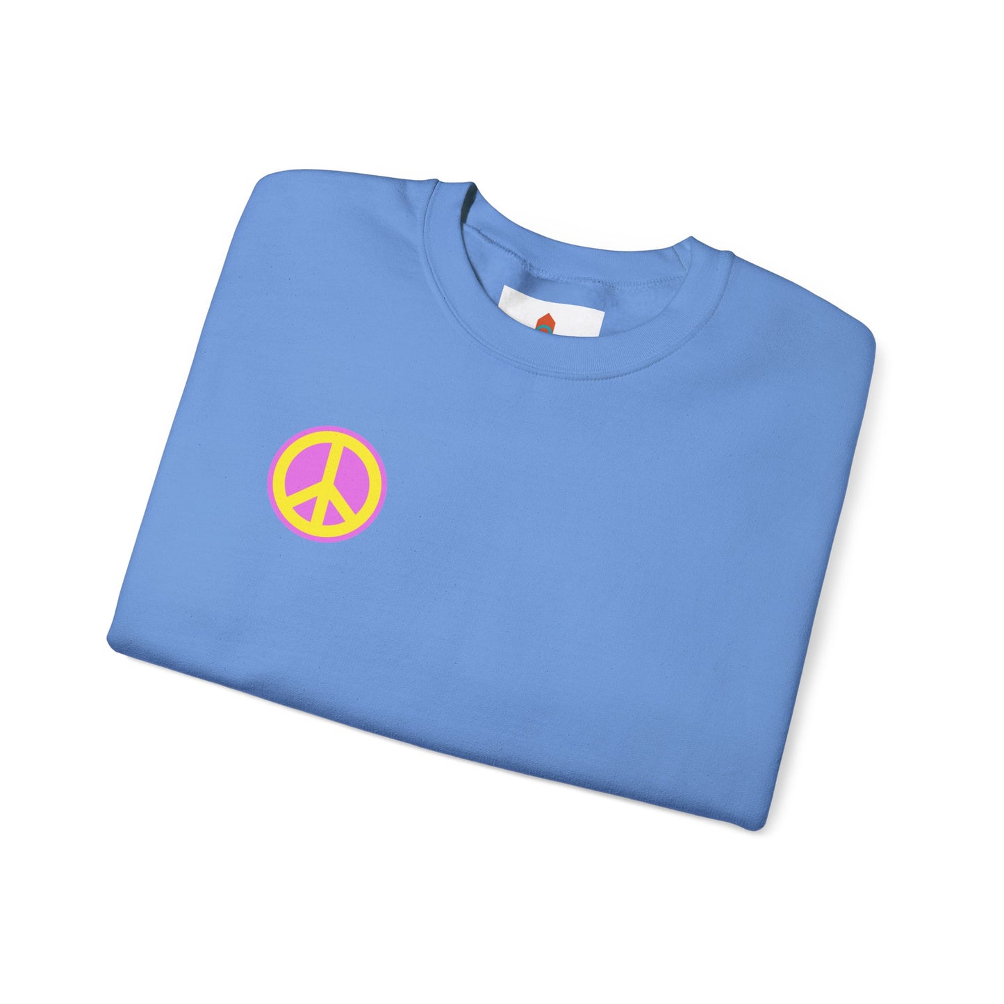 Yellow and Purple Peace Sign Sweatshirt