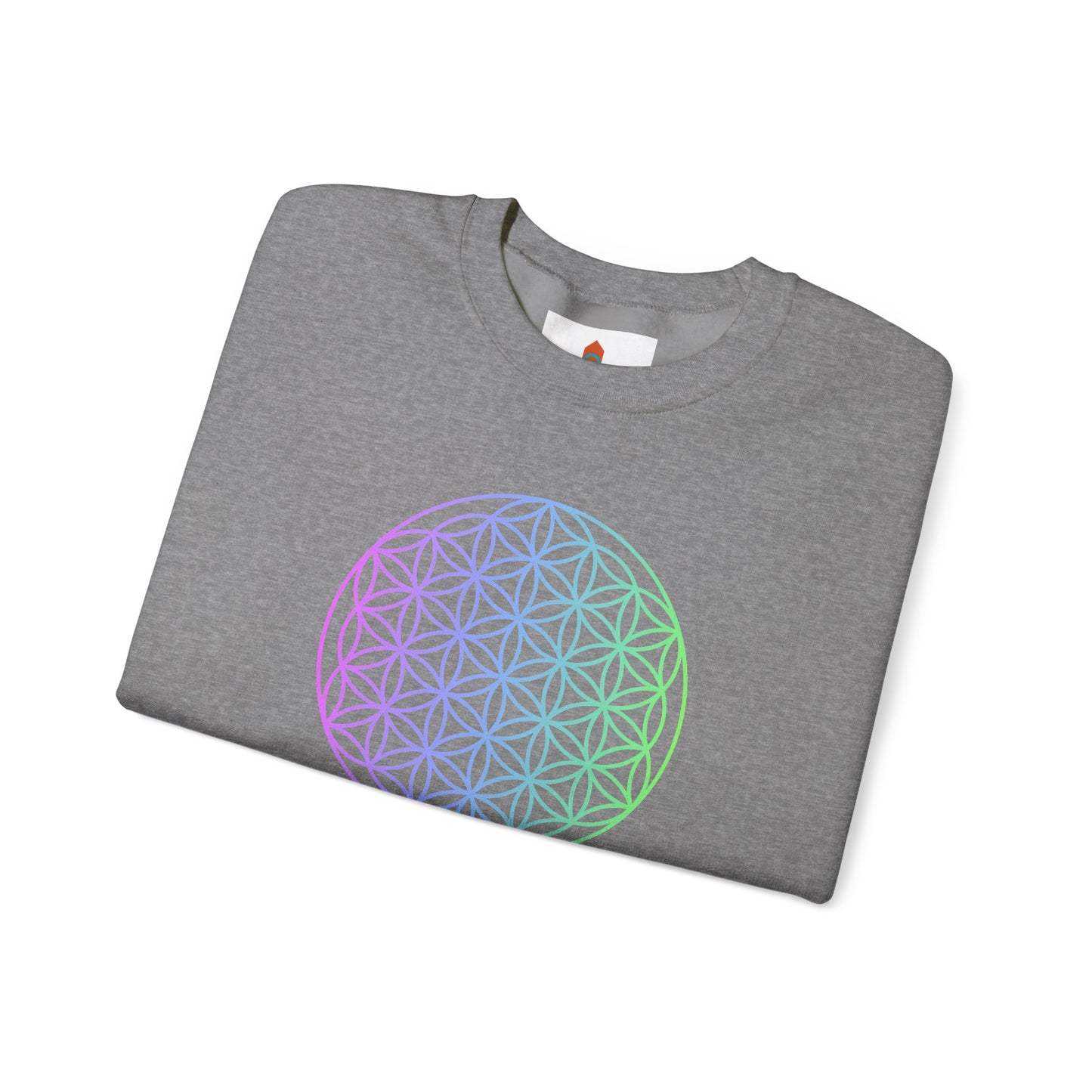 Blue and Green Flower of Life Sweatshirt