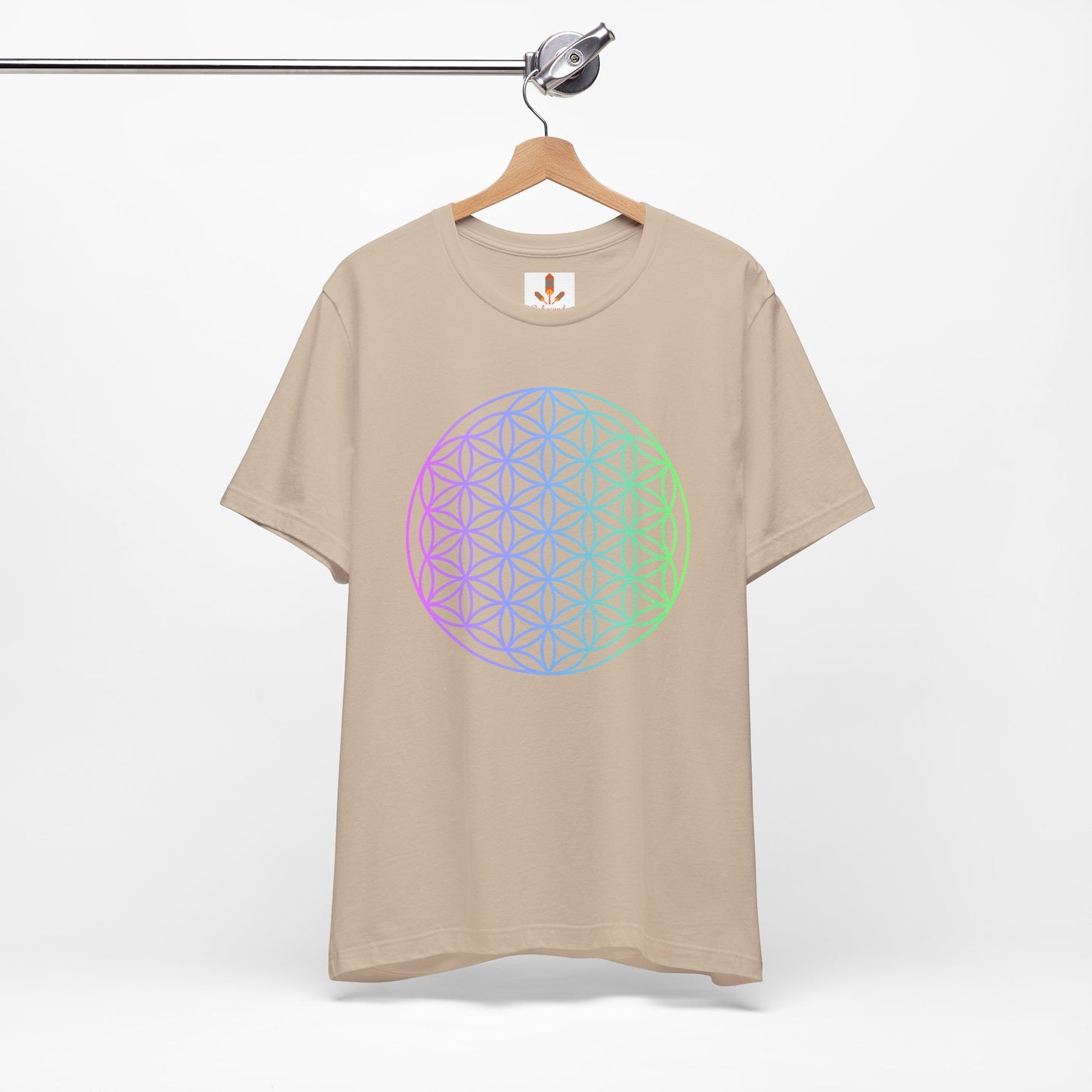 Blue and Green Flower of Life T-shirt