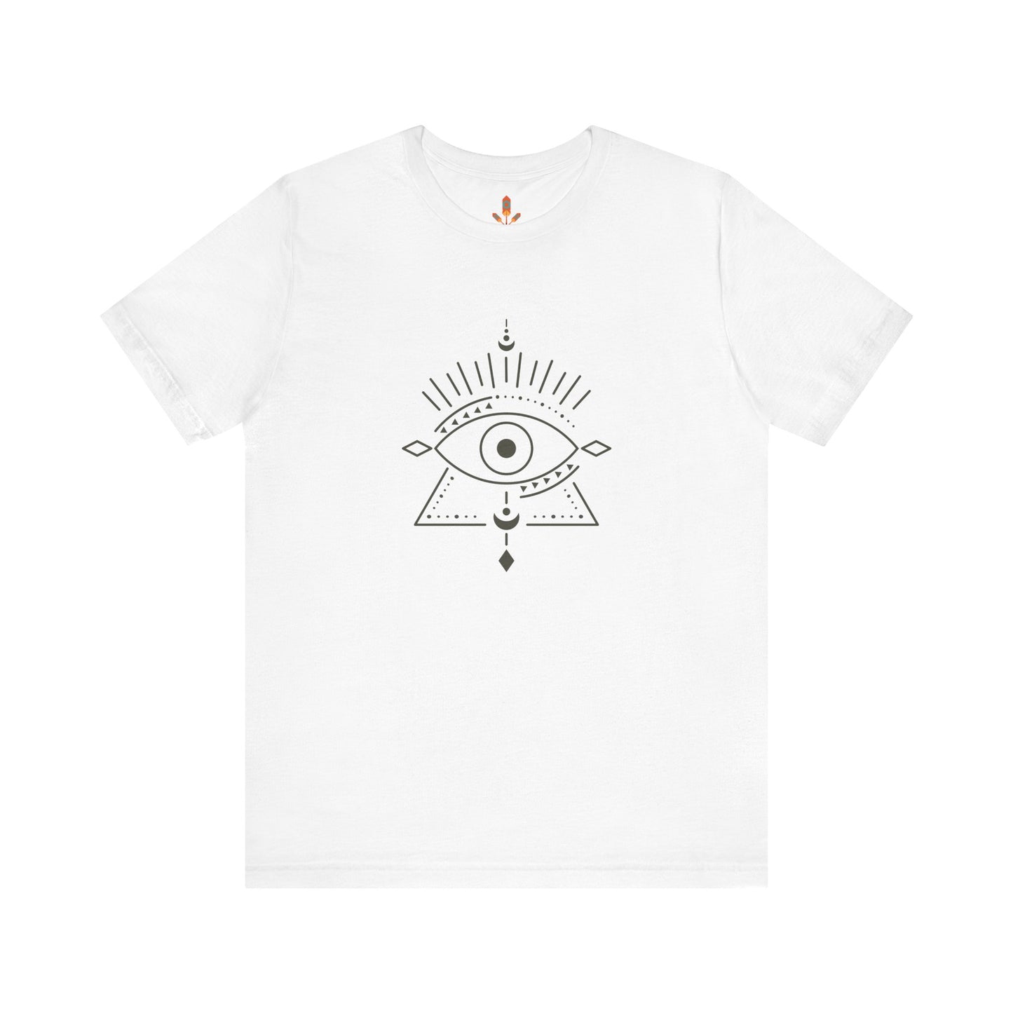 Pyramid and Evil Eye Design T-shirt