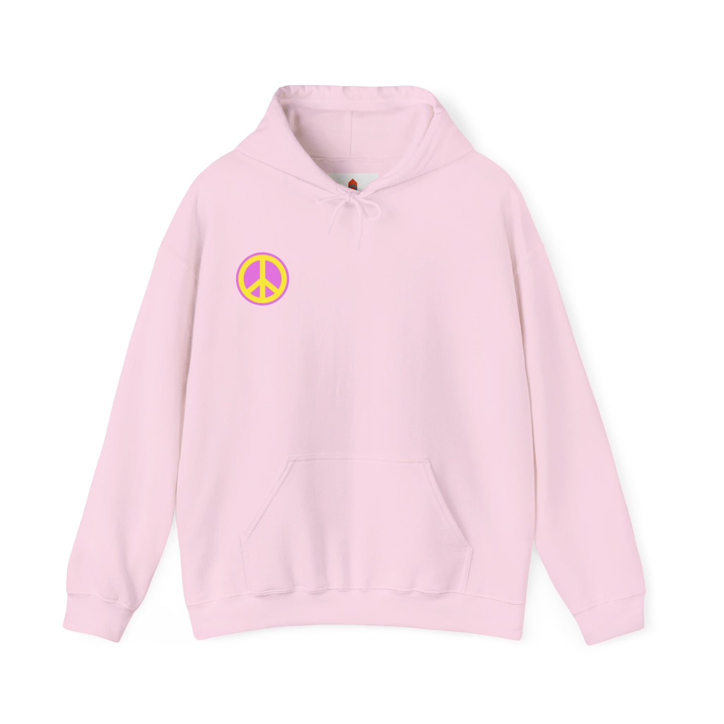 Yellow and Purple Peace Sign Hoodie