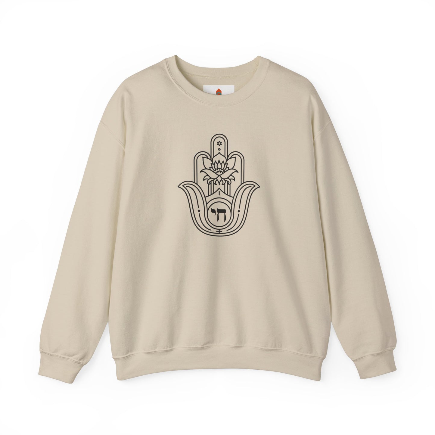 Hamsa Hand with Lotus Design Sweatshirt